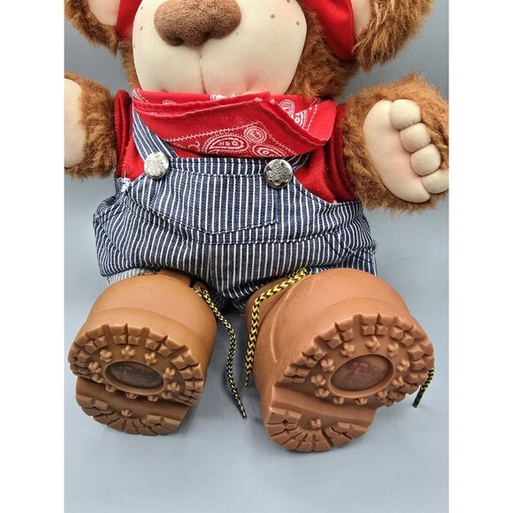 Vintage 1980's Furskins Xavier Roberts Stuffed Plush Bubba Teddy Bear 13.5" EUC - Picture 6 of 7